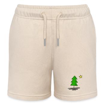 Tannenbaum - Kinder Organic Joggingshorts Mini Bolter von Stanley/Stella - Natur - Vorne