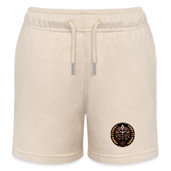 Afrika Totem Stammes-Tattoo - Kinder Organic Joggingshorts Mini Bolter von Stanley/Stella - Natur - Vorne