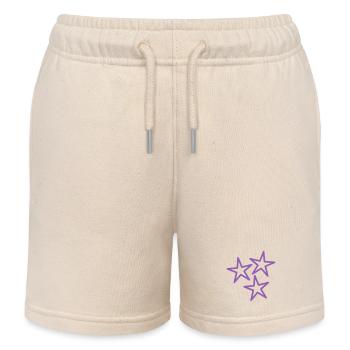 ETOILE. ETOILES. STAR. FÊTE. ANNIVERSAIRE. NOËL. - Short de jogging enfant bio Stanley/Stella - écru doux - Devant