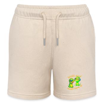 Krokodilbabys stiften Frieden - Kinder Organic Joggingshorts Mini Bolter von Stanley/Stella - Natur - Vorne