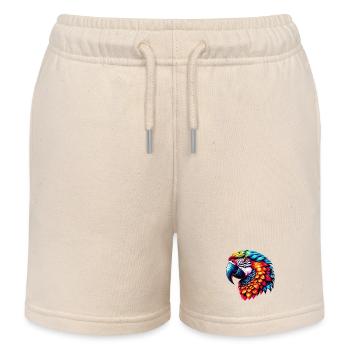 Parrot - Kids Organic Sweat Shorts by Stanley/Stella - soft Ecru - Front