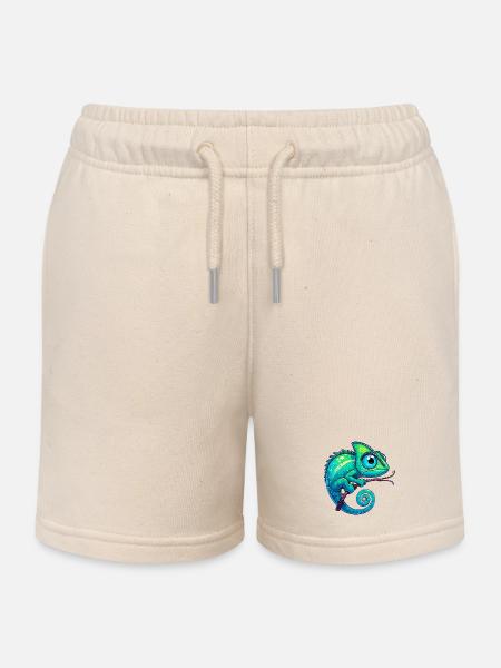 Caméléon - Short de jogging enfant bio Stanley/Stella - écru doux