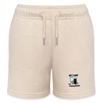 Perds-toi je ronronne - Short de jogging enfant bio Stanley/Stella - écru doux - Devant