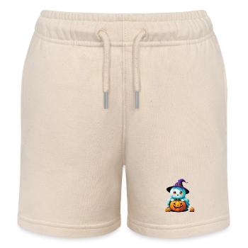 Hexen-Gespenst - Kinder Organic Joggingshorts Mini Bolter von Stanley/Stella - Natur - Vorne