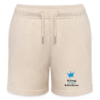 Cooking apron for men - Kids Organic Sweat Shorts by Stanley/Stella - soft Ecru - Front