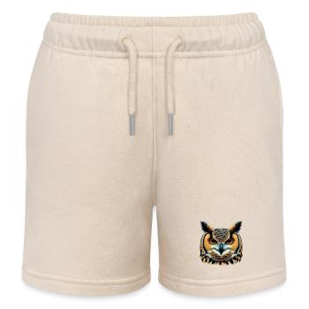 Hibou - Short de jogging enfant bio Stanley/Stella - écru doux - Devant