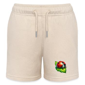 Marienkäfer - Kinder Organic Joggingshorts Mini Bolter von Stanley/Stella - Natur - Vorne