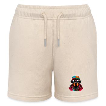 Dog - Kids Organic Sweat Shorts by Stanley/Stella - soft Ecru - Front