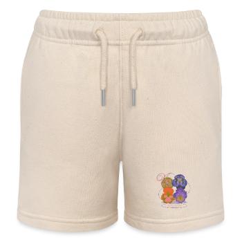 Violets Poem Flower Humor - Kinder Organic Joggingshorts Mini Bolter von Stanley/Stella - Natur - Vorne