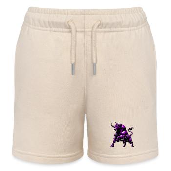 Stier - Kinder Organic Joggingshorts Mini Bolter von Stanley/Stella - Natur - Vorne