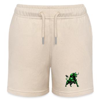 Stier - Kinder Organic Joggingshorts Mini Bolter von Stanley/Stella - Natur - Vorne