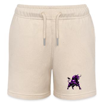 Stier - Kinder Organic Joggingshorts Mini Bolter von Stanley/Stella - Natur - Vorne