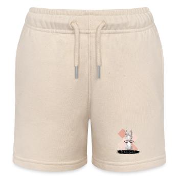 JvG Esel "Du bist fia mi eselziell" - Kinder Organic Joggingshorts Mini Bolter von Stanley/Stella - Natur - Vorne