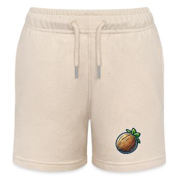 Tropische Nuss gezogen - Kinder Organic Joggingshorts Mini Bolter von Stanley/Stella - Natur - Vorne
