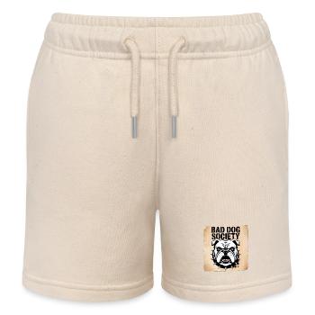 Bad Dog Society - Kids Organic Sweat Shorts by Stanley/Stella - soft Ecru - Front