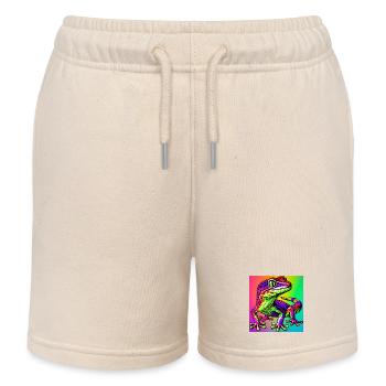 Gecko - Kinder Organic Joggingshorts Mini Bolter von Stanley/Stella - Natur - Vorne