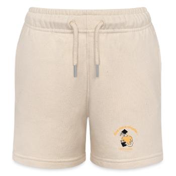 "Noch ein Kapitel... sagte vor 3 Stunden." - Kinder Organic Joggingshorts Mini Bolter von Stanley/Stella - Natur - Vorne