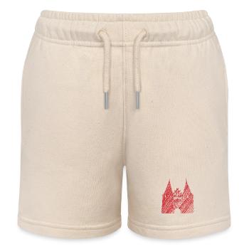 Holsten Gate Lübeck Red - Kids Organic Sweat Shorts by Stanley/Stella - soft Ecru - Front