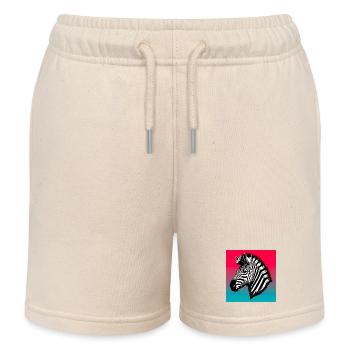 zèbre - Short de jogging enfant bio Stanley/Stella - écru doux - Devant