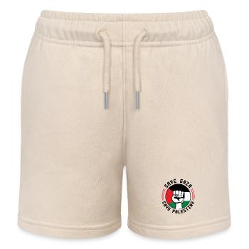 Palestiniens - Ensemble pour la Palestine 🇵🇸 - Short de jogging enfant bio Stanley/Stella - écru doux - Devant