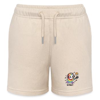 Katzenköchin, ich bin der König der Pfannkuchen! - Kinder Organic Joggingshorts Mini Bolter von Stanley/Stella - Natur - Vorne