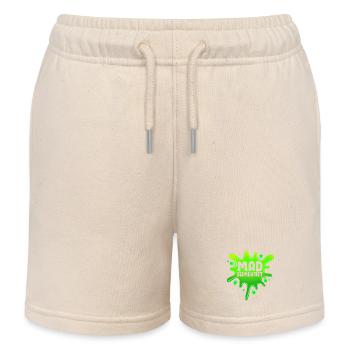 Slimy Slime Slime - Kids Organic Sweat Shorts by Stanley/Stella - soft Ecru - Front