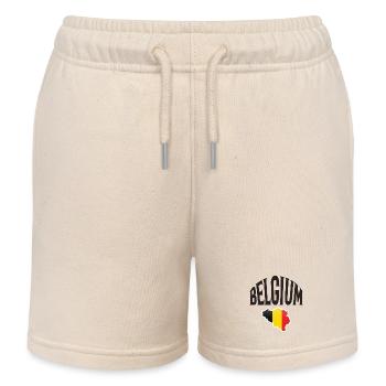 Belgium - Kids Organic Sweat Shorts by Stanley/Stella - soft Ecru - Front