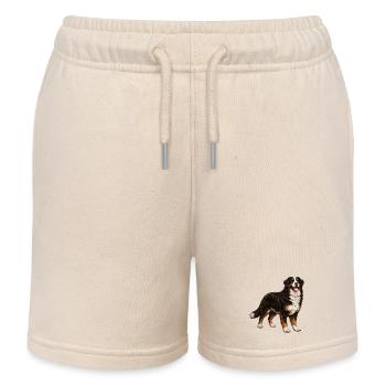 Illustration vintage du chien de montagne bernois – Loyauté du chien - Short de jogging enfant bio Stanley/Stella - écru doux - Devant