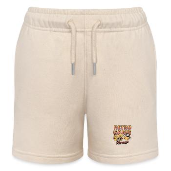 Retro-Spiel für immer | Vintage Gaming-Bekleidung - Kinder Organic Joggingshorts Mini Bolter von Stanley/Stella - Natur - Vorne