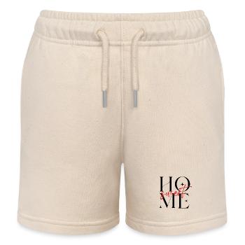 Sweet Script Rouge - Short de jogging enfant bio Stanley/Stella - écru doux - Devant