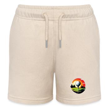 Golfball Golfplatz Golftee Landschaft Golf Motiv - Kinder Organic Joggingshorts Mini Bolter von Stanley/Stella - Natur - Vorne