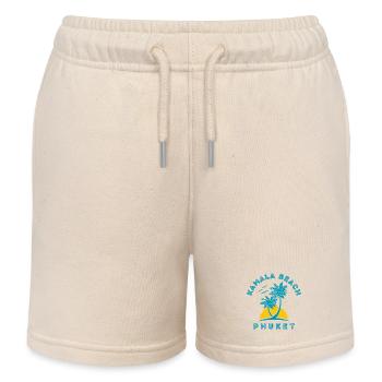 Kamala Beach Phuket Sonnenuntergangspalme - Kinder Organic Joggingshorts Mini Bolter von Stanley/Stella - Natur - Vorne