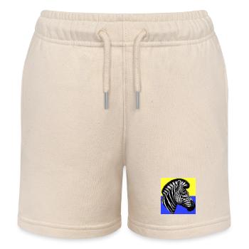 zèbre - Short de jogging enfant bio Stanley/Stella - écru doux - Devant