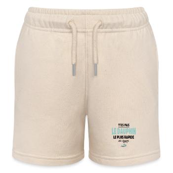 T’es pas le dauphin le plus rapide du lagon - Short de jogging enfant bio Stanley/Stella - écru doux - Devant