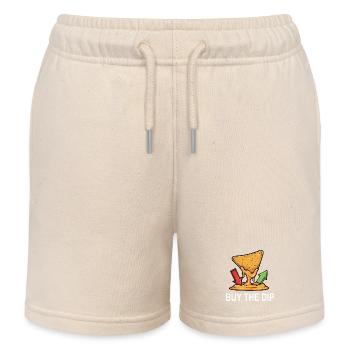 Nachos Cheese Dip Trading Stocks Bull Market - Kids Organic Sweat Shorts by Stanley/Stella - soft Ecru - Front
