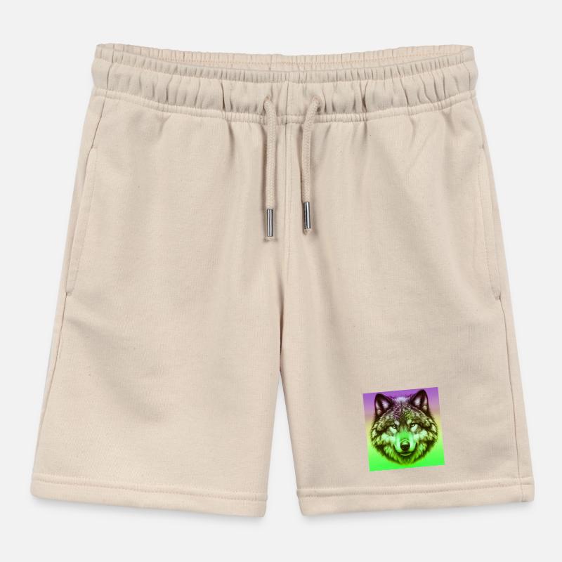 Wolf Kids Organic Sweat Shorts by Stanley/Stella