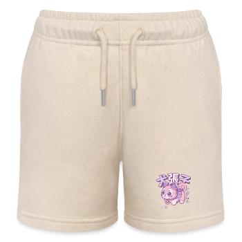 Inu Hariko Glücksbringer  - Kinder Organic Joggingshorts Mini Bolter von Stanley/Stella - Natur - Vorne