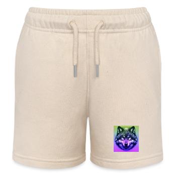 Wolf - Kinder Organic Joggingshorts Mini Bolter von Stanley/Stella - Natur - Vorne