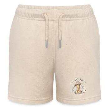 3. Geburtstag Giraffe Regenbogen Süß Niedlich - Kinder Organic Joggingshorts Mini Bolter von Stanley/Stella - Natur - Vorne