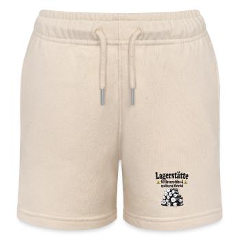 Lagerstätte Brennstäbe lustiger Holz Spruch - Kinder Organic Joggingshorts Mini Bolter von Stanley/Stella - Natur - Vorne