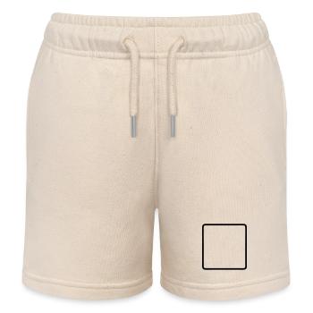 Viereck Rahmen Abgerundet Outline - Kinder Organic Joggingshorts Mini Bolter von Stanley/Stella - Natur - Vorne