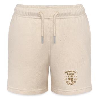 Backgammon Social Club | Board Game - Kids Organic Sweat Shorts by Stanley/Stella - soft Ecru - Front