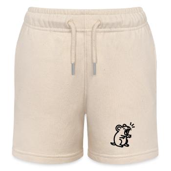 Mouse - Kids Organic Sweat Shorts by Stanley/Stella - soft Ecru - Front