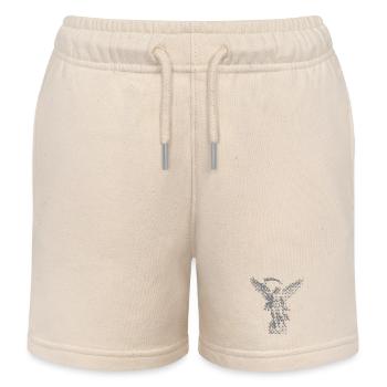 Angel with scythe - Kids Organic Sweat Shorts by Stanley/Stella - soft Ecru - Front