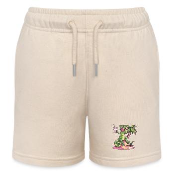 Chameleon Summer Holidays - Kids Organic Sweat Shorts by Stanley/Stella - soft Ecru - Front