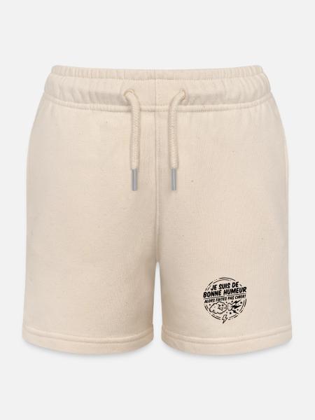Bonne humeur - Short de jogging enfant bio Stanley/Stella - écru doux