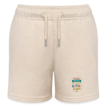 Tschüss Mama, ich bin Kita-Kind - Kinder Organic Joggingshorts Mini Bolter von Stanley/Stella - Natur - Vorne
