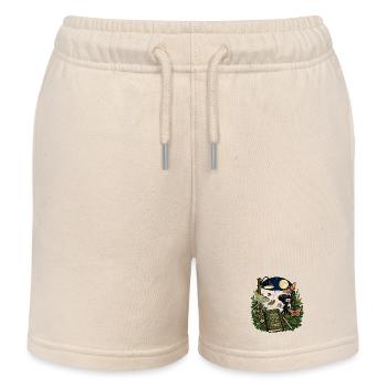 MOTH NIGHT LOG - Kids Organic Sweat Shorts by Stanley/Stella - soft Ecru - Front