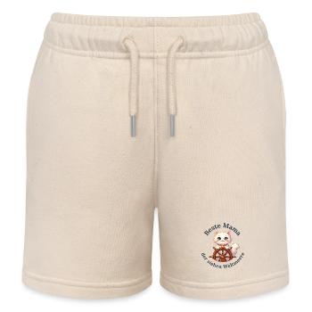 Beste Mama der sieben Weltmeere - Kinder Organic Joggingshorts Mini Bolter von Stanley/Stella - Natur - Vorne