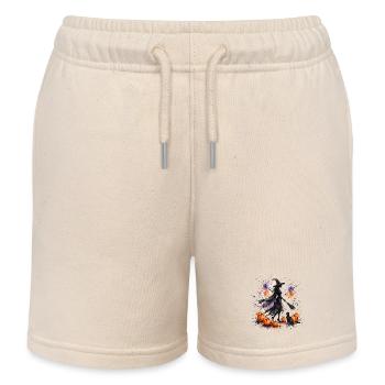 Sorcières - Sorcière Aquarelle - Short de jogging enfant bio Stanley/Stella - écru doux - Devant